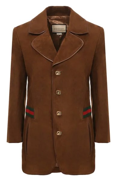 Замшевый жакет Gucci