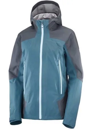 Куртка Salomon, размер XS, серый, голубой