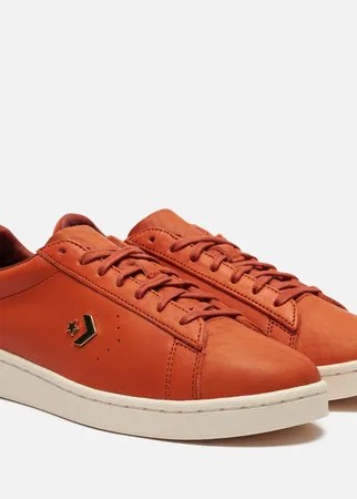 Мужские кеды Converse x Horween Pro Leather Low, цвет оранжевый, размер 44 EU