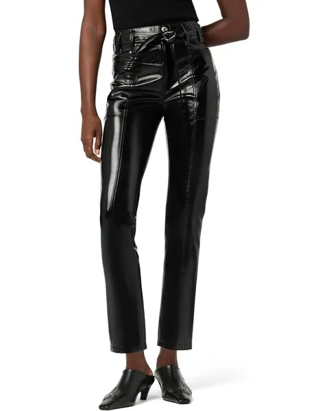 Брюки Hudson Jeans Utility Cargo Straight Ankle, цвет Black Patent