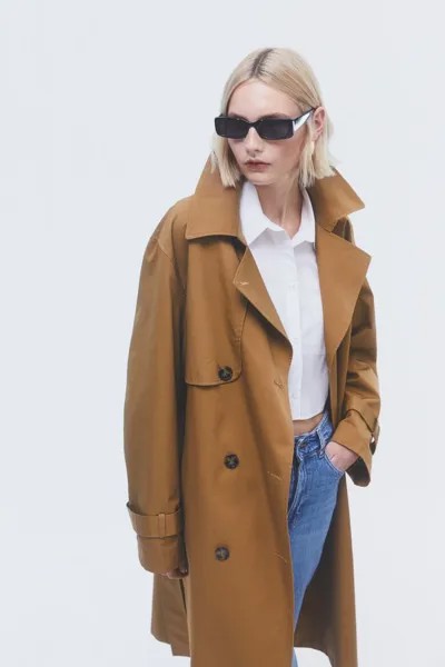 Плащ женский H&M 1115457004 бежевый XL (доставка из-за рубежа)