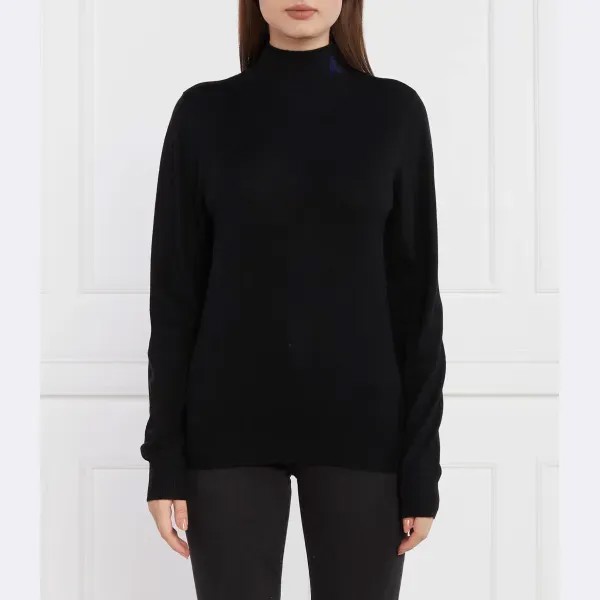 Свитер обычного кроя с добавлением шерсти Armani Exchange, черный