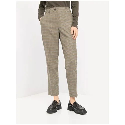 Брюки чинос  Gerry Weber, прямой силуэт, повседневный стиль, карманы, размер 3XL, бежевый