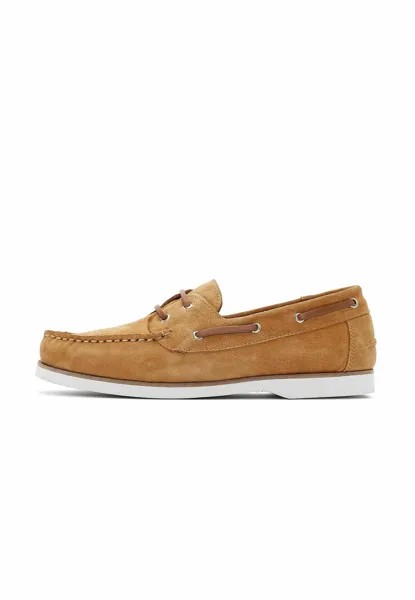 Топсайдеры SUEDE BOAT SHOES Derimod, цвет Tan