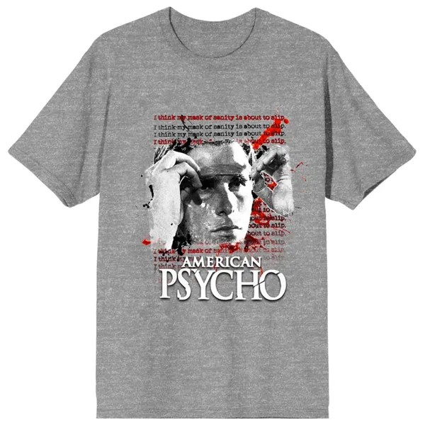 Футболка с коротким рукавом BIOWORLD American Psycho, серый