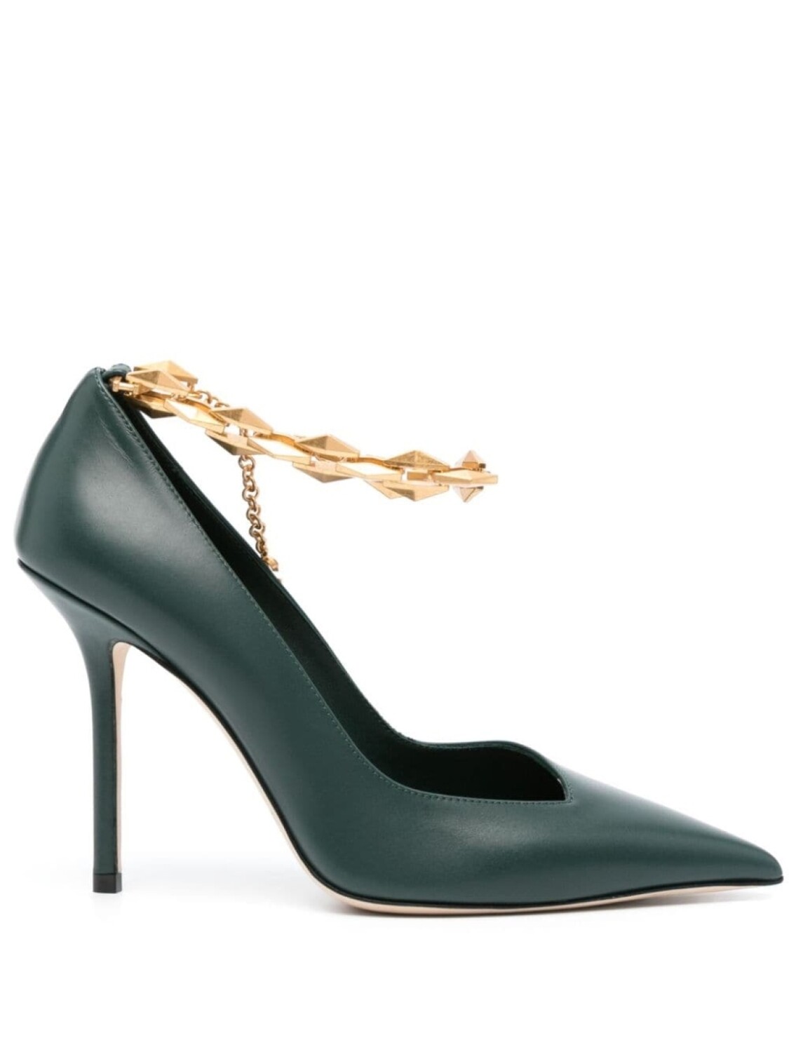Jimmy Choo туфли Diamond Talura 100, зеленый