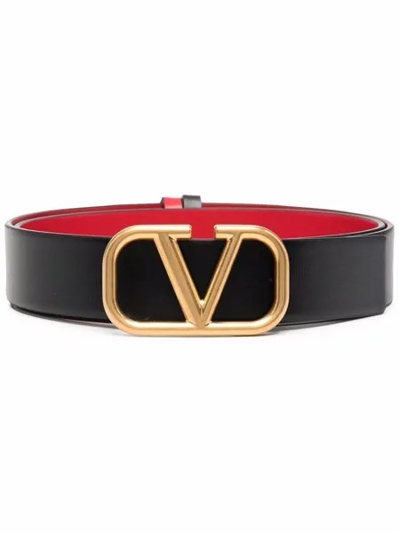 Valentino Garavani двусторонний ремень с логотипом VLogo Signature