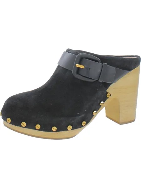 Женские замшевые сабо без шнуровки Dacey Veronica Beard, цвет Black Suede