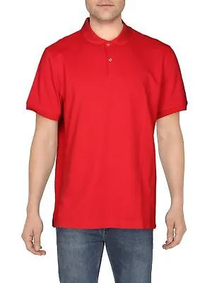 CLUBROOM Мужская красная хлопковая рубашка классического кроя S