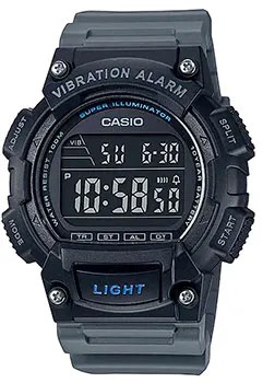 Японские наручные  мужские часы Casio W-736H-8B. Коллекция Digital