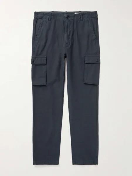 Брюки карго прямого кроя Voyager Slim-Fit из органического хлопка и саржи Outerknown, черный
