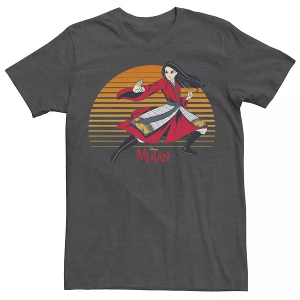 Мужская футболка Mulan Live Action Mulan на подкладке с портретом заката Disney