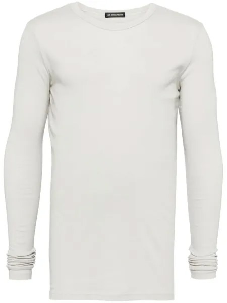 Ann Demeulemeester футболка с круглым вырезом, нейтральный цвет