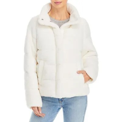 Bagatelle Женская белая куртка-пуховик из искусственного меха для холодной погоды Пальто L BHFO 0966