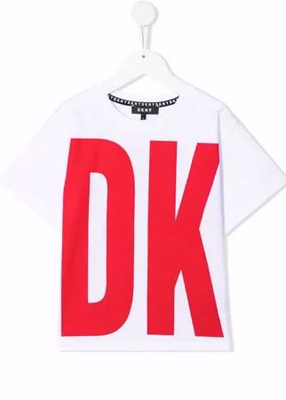 Dkny Kids футболка оверсайз с логотипом
