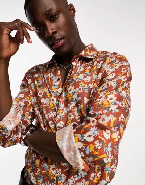 Bolongaro Trevor рубашка с длинными рукавами и цветочным принтом