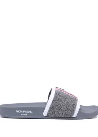 Thom Browne шлепанцы с полосками RWB