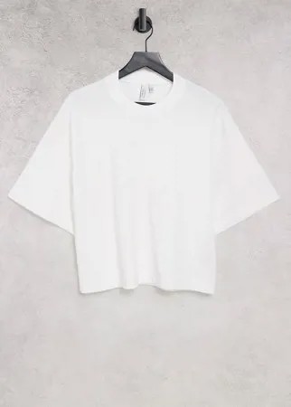 Белая oversized-футболка из органического хлопка & Other Stories-Белый