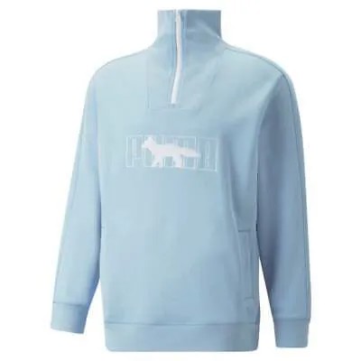 Пуловеры Puma X Maison Kitsune HalfZip Pullover Sweater Mens Blue 532322-92