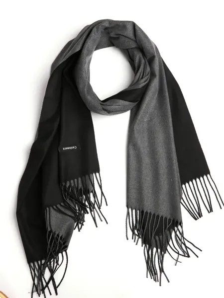 Палантин женский Cashmere 1106 черный/серый