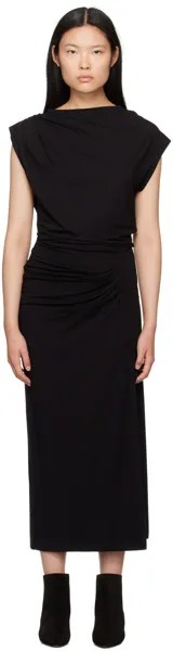 Черное платье-миди Naerys Isabel Marant Etoile