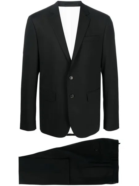 Dsquared2 костюм из смесовой шерсти с однобортным пиджаком, черный