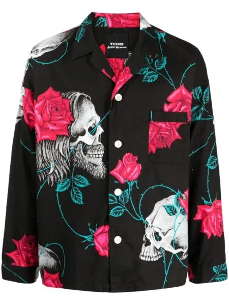 Рубашка Wildside с принтом Yohji Yamamoto, черный