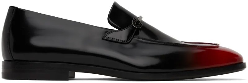 Черно-красные лоферы Gancini Ferragamo