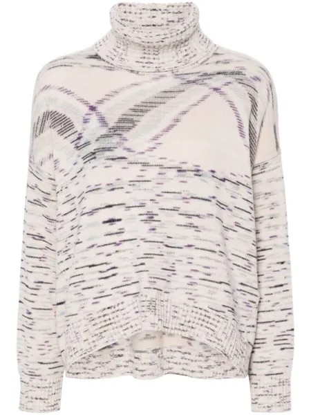 Missoni свитер с высоким воротником, нейтральный цвет
