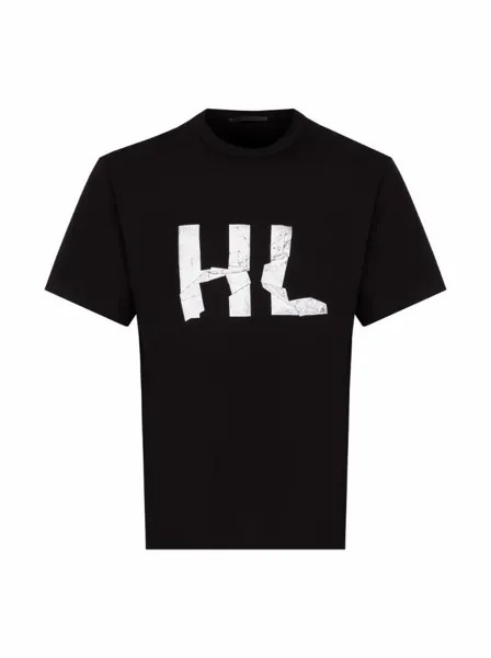 Хлопковая футболка с логотипом Helmut Lang