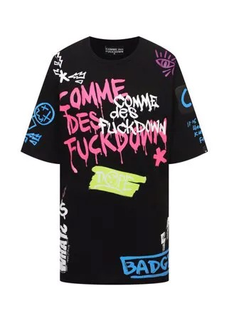 Хлопковая футболка Comme des Fuckdown