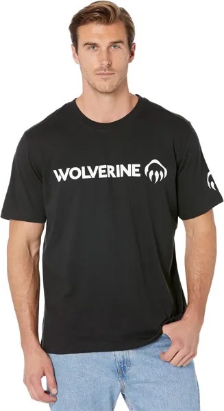 Футболка с коротким рукавом и графическим рисунком Wolverine, цвет Black Logo