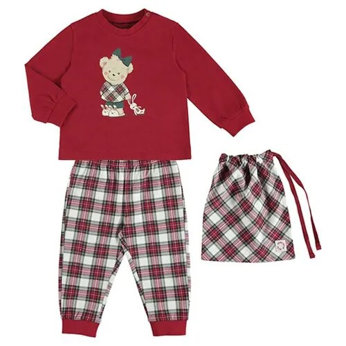 Пижама Mayoral для девочек, размер 92, красный