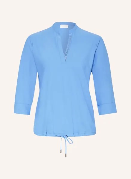 Блузка-рубашка с рукавами 3/4 и драгоценными камнями Sportalm, синий