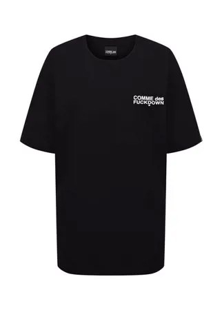 Хлопковая футболка Comme des Fuckdown