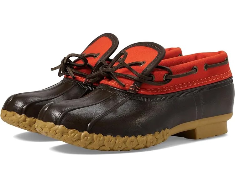 Ботинки L.L.Bean Rubber Moc Canvas, цвет Orange/Bean Boot Brown/Gum