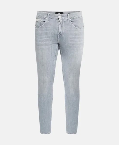 Джинсы узкого кроя 7 for all Mankind, цвет Slate Blue