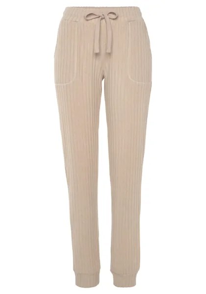 Спортивные брюки LASCANA Homewearhose, цвет sand meliert