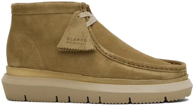 Бежевые ботинки Clarks Originals Edition Hybrid Wallabee Desert sacai
