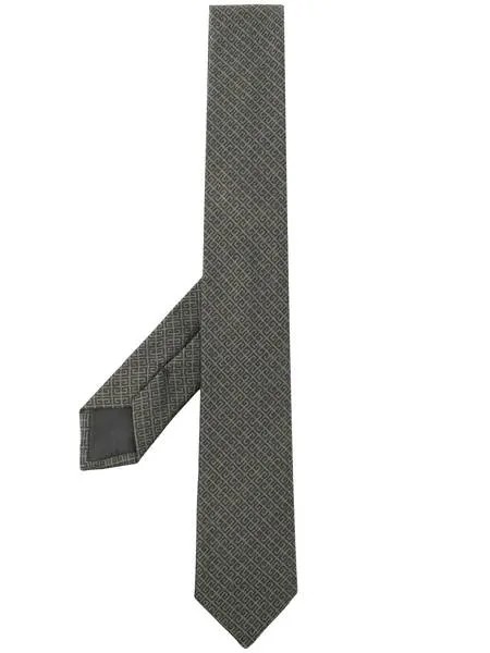 Givenchy шелковый галстук с логотипом