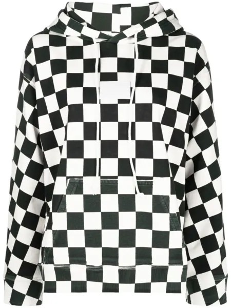 Худи в клетку MM6 Maison Margiela, бежевый