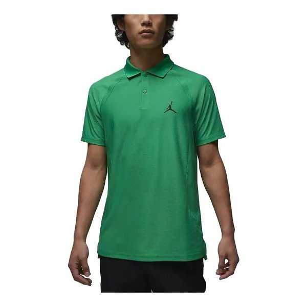 Футболка Air Jordan Dri-FIT ADV Sport Quick-Dry Golf Lapel T-Shirt 'Green', зеленый