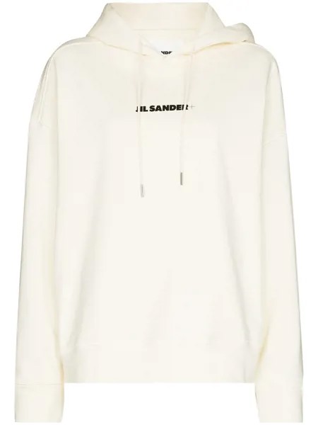 Jil Sander худи с кулиской и логотипом