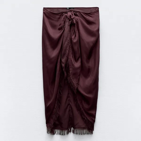Парео Zara Frayed, фиолетовый