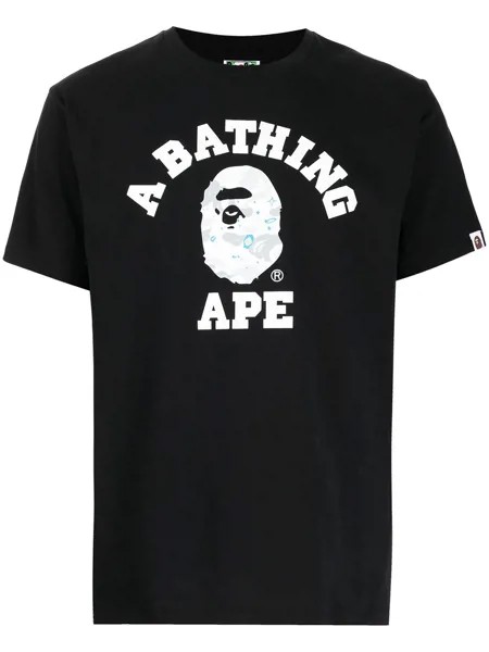 A BATHING APE® футболка Space ABC Camo с логотипом