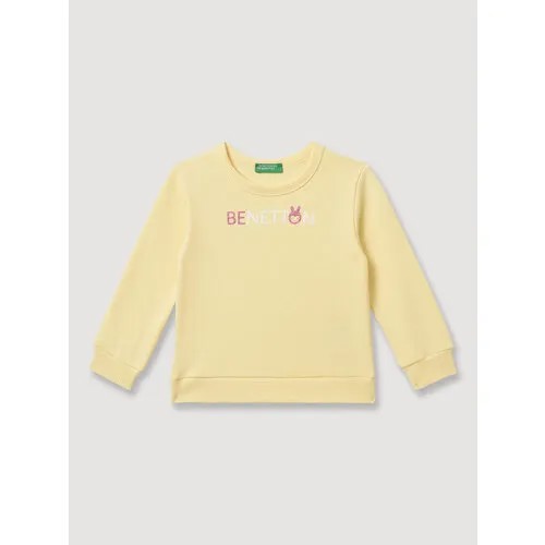 Свитшот UNITED COLORS OF BENETTON, размер 110 (XS), желтый