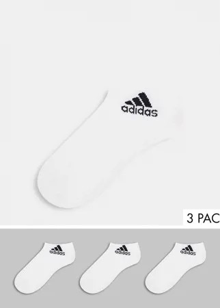 3 пары белых носков до щиколотки adidas Training-Белый