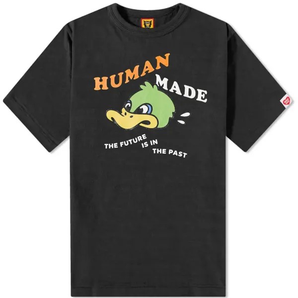 Футболка с уткой Human Made, черный