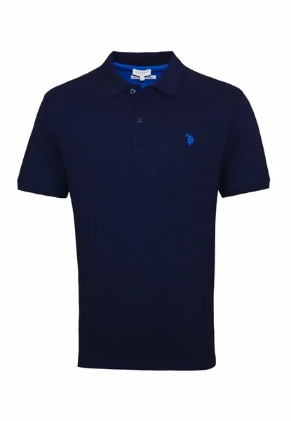 Рубашка-поло Basic Shortsleeve U.S. Polo Assn., цвет dunkelblau