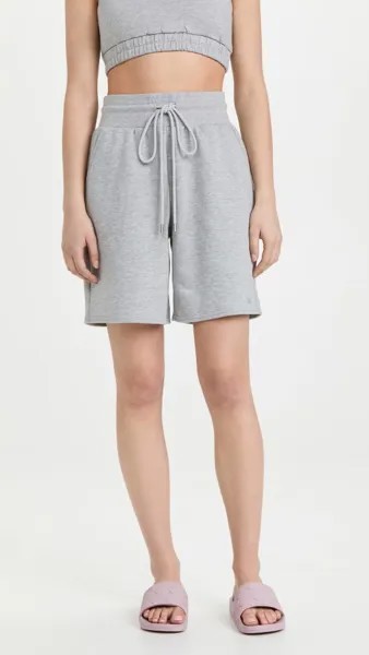 Шорты Alo Yoga High Waist Easy Sweat, серый
